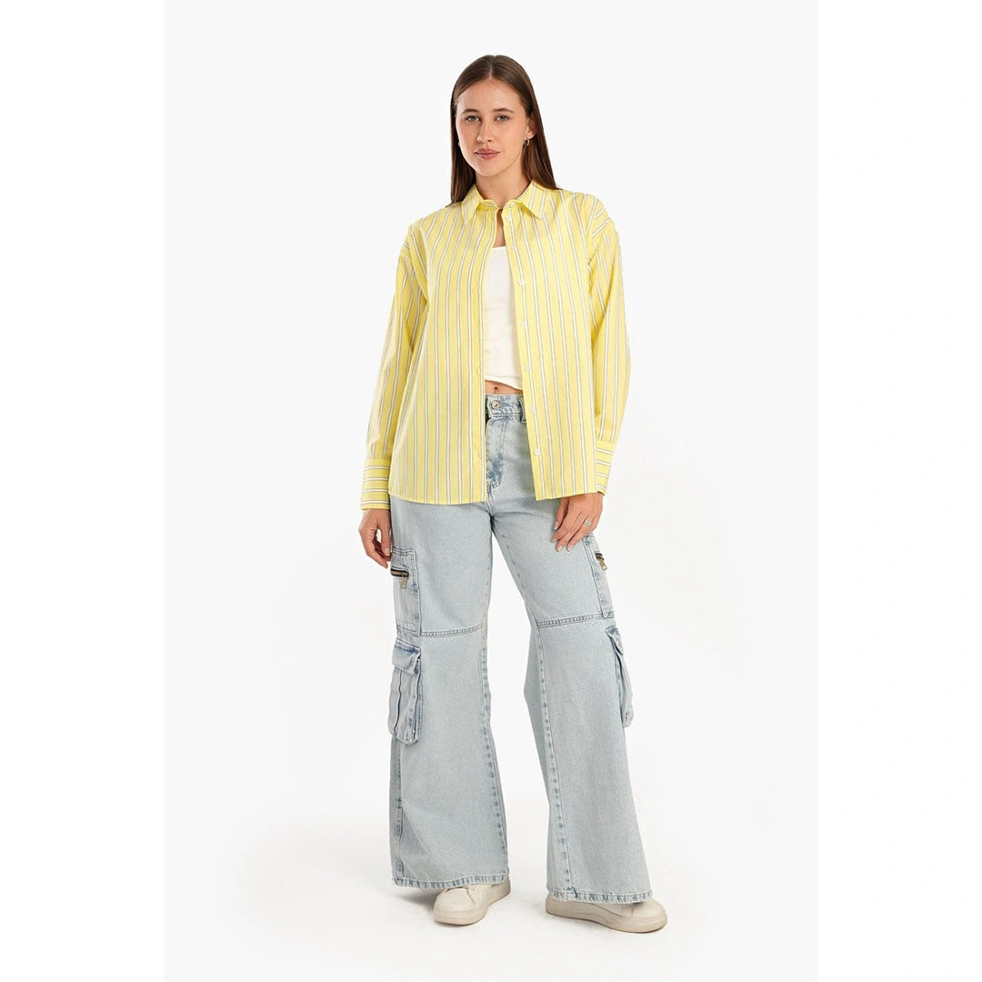 قميص بكم حريمي حريمي - أصفر 17637