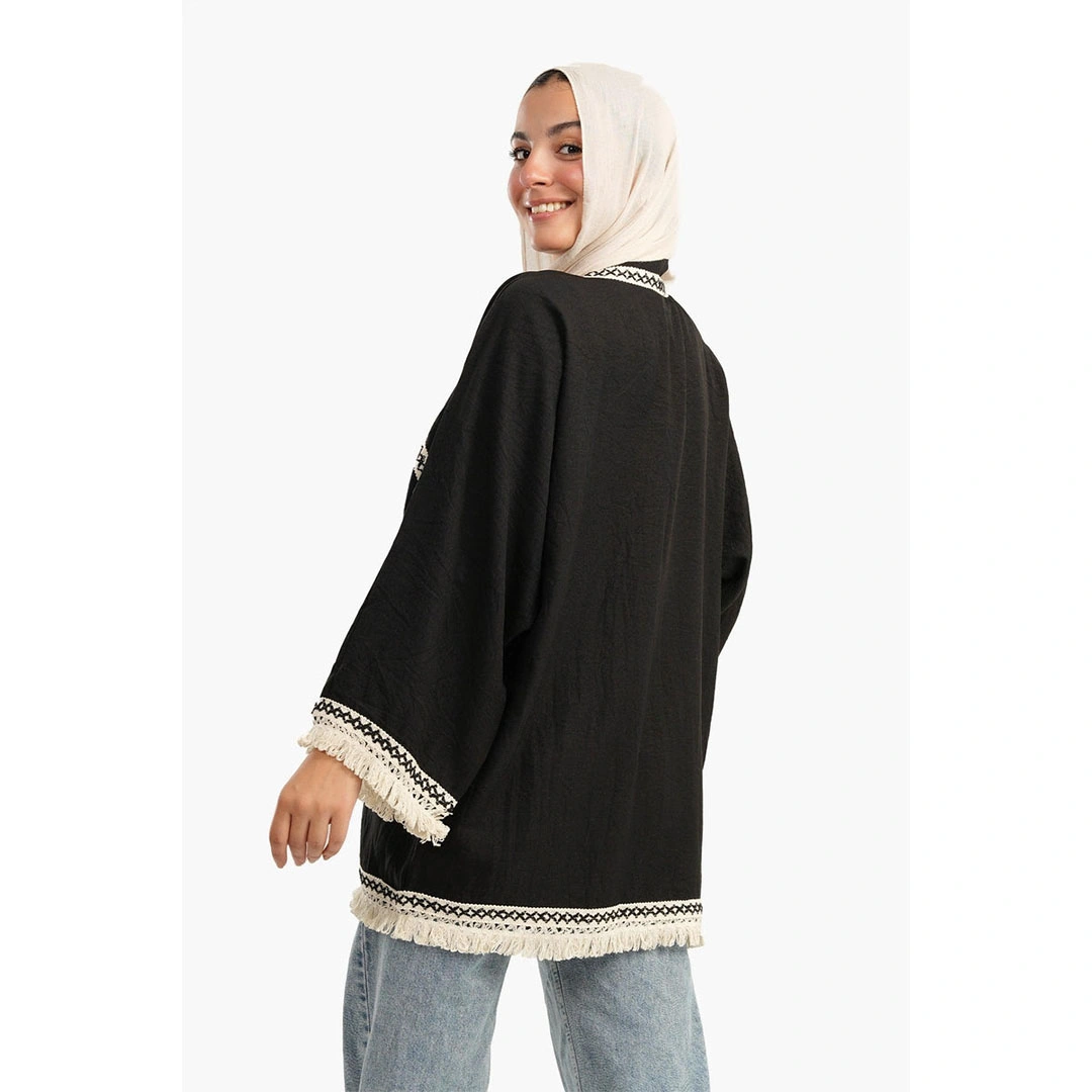 كيمونو كتان مفتوح اشكال تريكو حريمي 17386