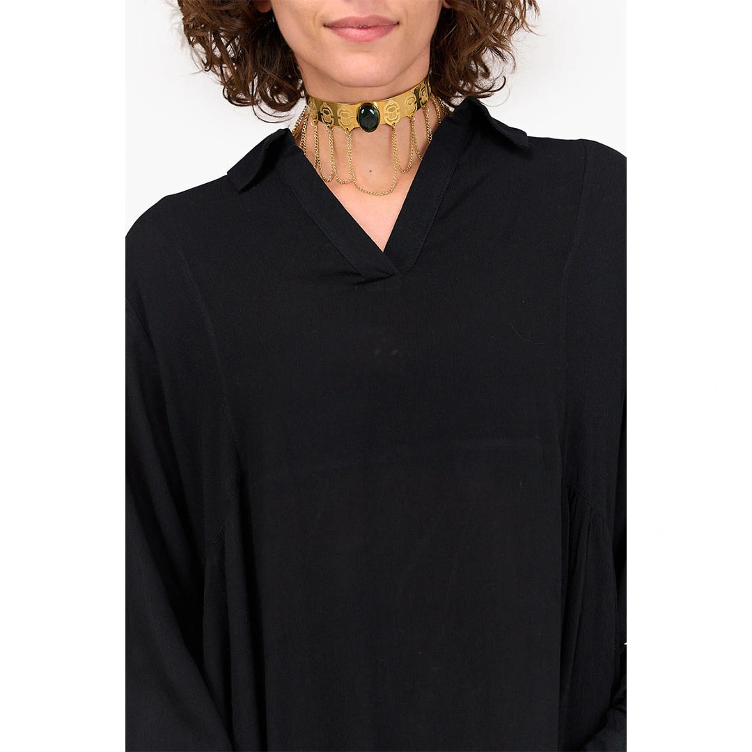 فستان طويل بأزرار حريمي 17737