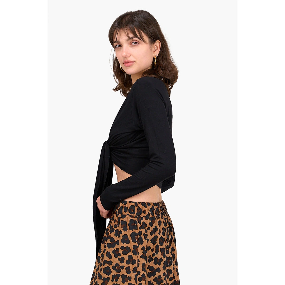 كارديجان قصير حريمي - أسود 17753