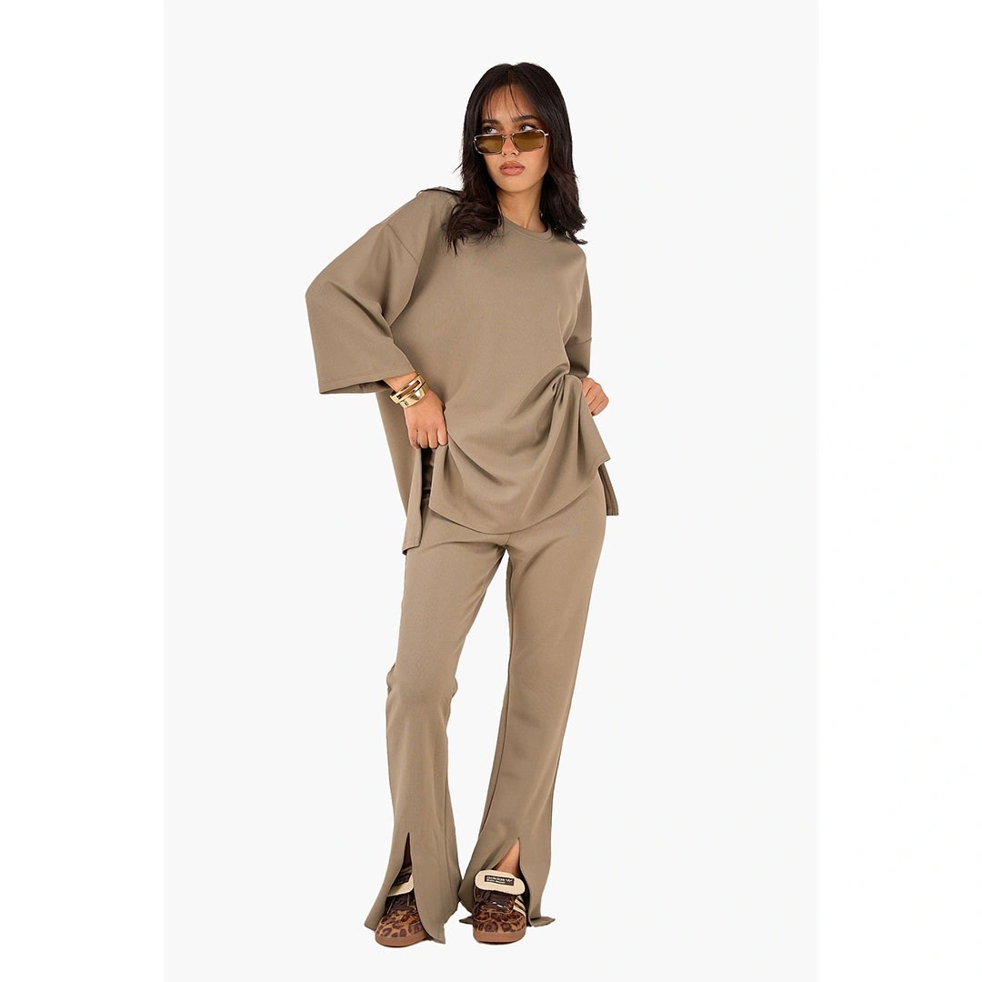 بنطلون مضلع واسع حريمي 17866