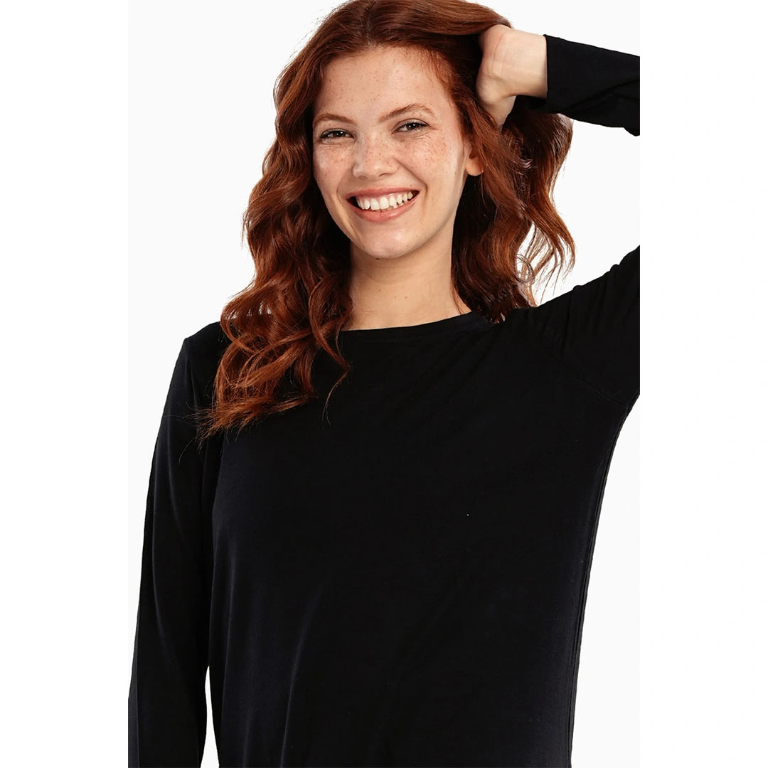 تيشيرت حريمي فيسكوز بكم طويل 56149