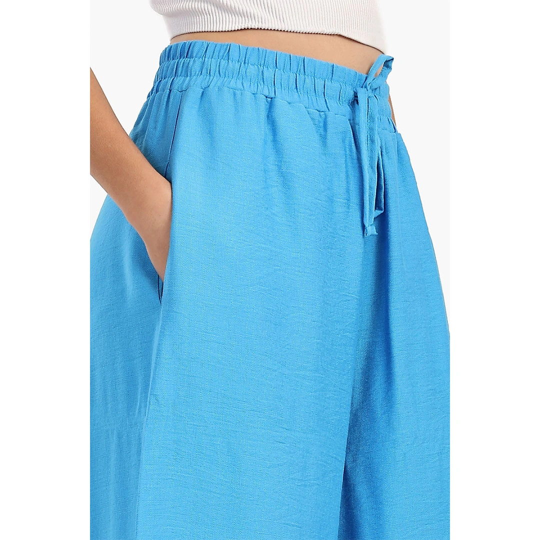 بنطلون كتان واسع حريمي 56175