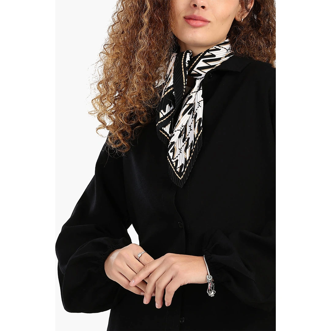 قميص كتان حريمي بكم - 56370