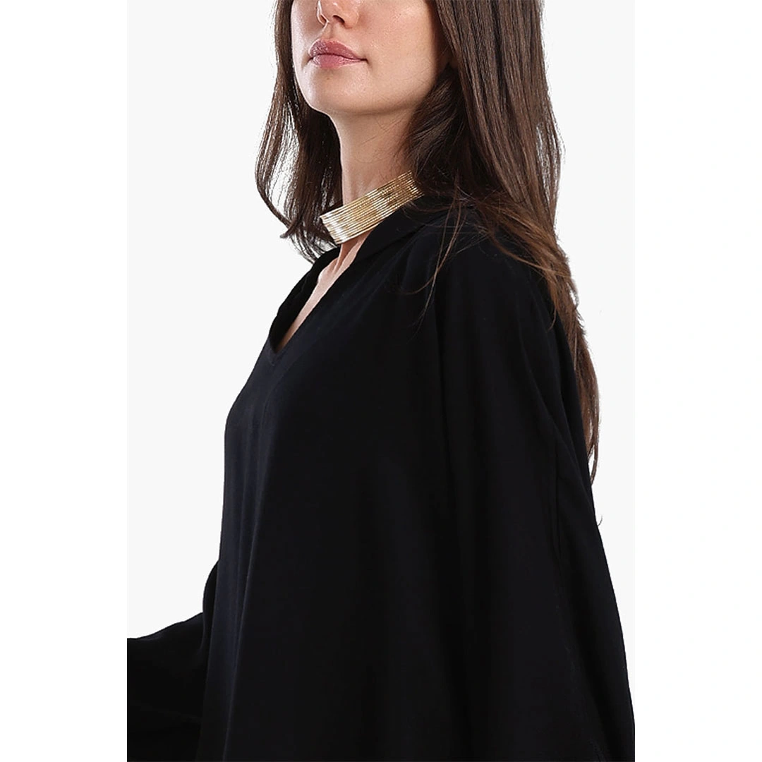 فستان حريمي بياقة حرف V - 56419