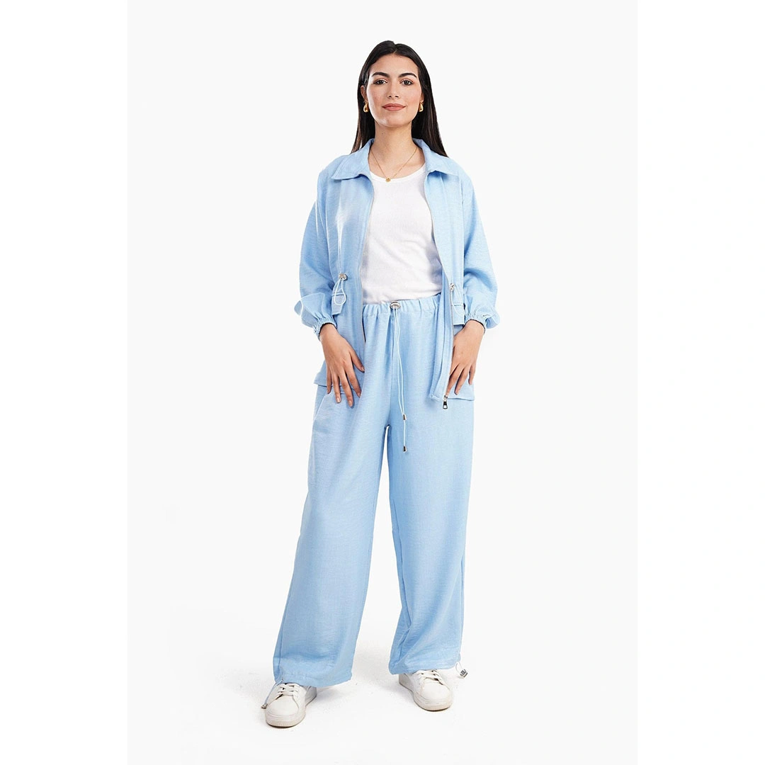 بنطلون باراشوت كتان حريمي 17401