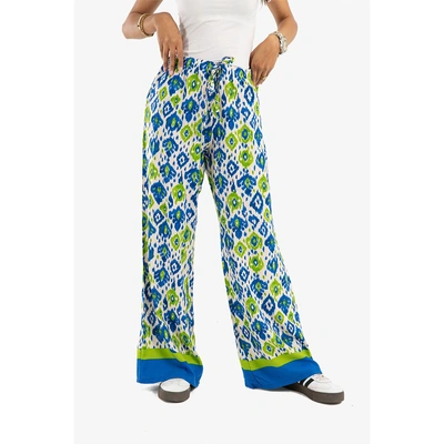 بنطلون مشجر وايد ليج حريمي 17258