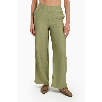 بنطلون واسع الساق حريمي - زيتي 17891