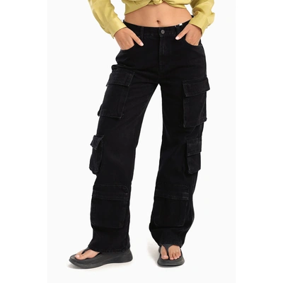 بنطلون كارجو حريمي - أسود 17924