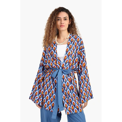 كيمونو كارينا بنقشة الطاووس 56331