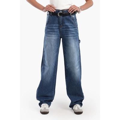 بنطلون جينز كارينا مغسول وسط عالي 56686