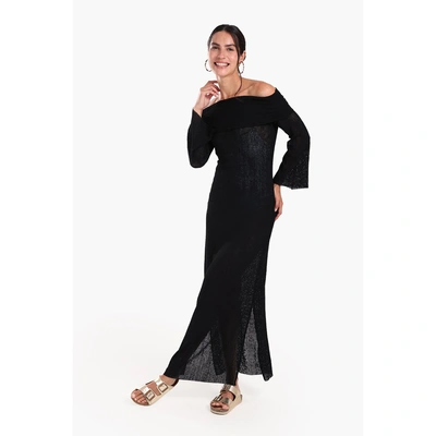 فستان كارينا ماكسي للشاطئ مكشوف الكتفين 56798