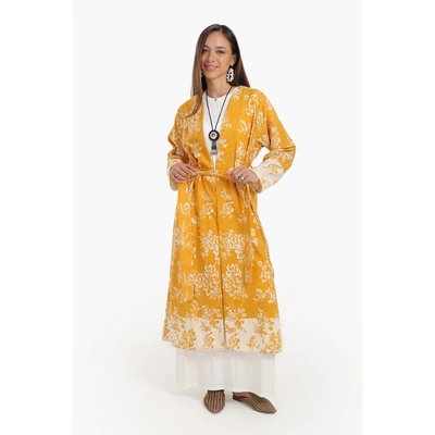 كيمونو كارينا قطن ملون متوسط الطول 56940