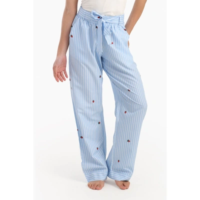 بنطلون بيجاما كارينا مخطط بطبعة الفراولة 56991