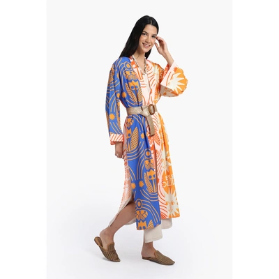 كيمونو كارينا بتصميم شمس متوسط الطول 57155