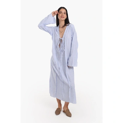 فستان كارينا للشاطئ بفتحة رقبة على شكل حرف V 57158