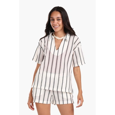 طقم شاطئ كارينا شيك مخطط 57220