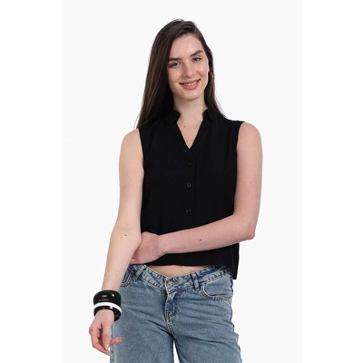 قميص كارينا بدون أكمام وياقة 57265