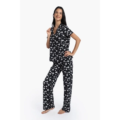 طقم بيجامة كارينا بطبعة سنوبي 57325