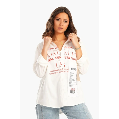 قميص بياقه حريمي حريمي - أبيض 17454