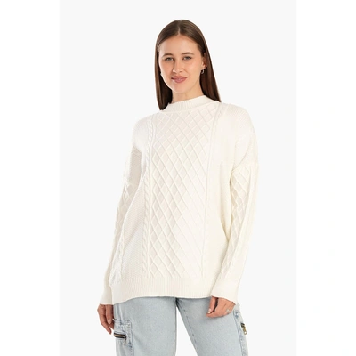 بلوفر رقبة طويلة مضلع حريمي 17513