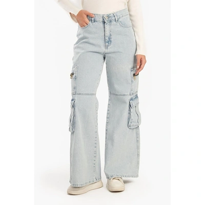 بنطلون جينز كارجو حريمي 17653