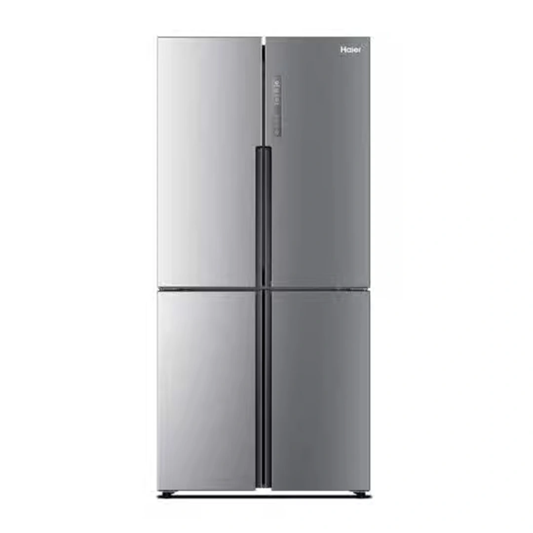 ثلاجة هاير نوفروست - 502 لتر - 4 باب - انفرتر - شاشة ديجيتال - فضي ايونكس - HRF-550TDPD