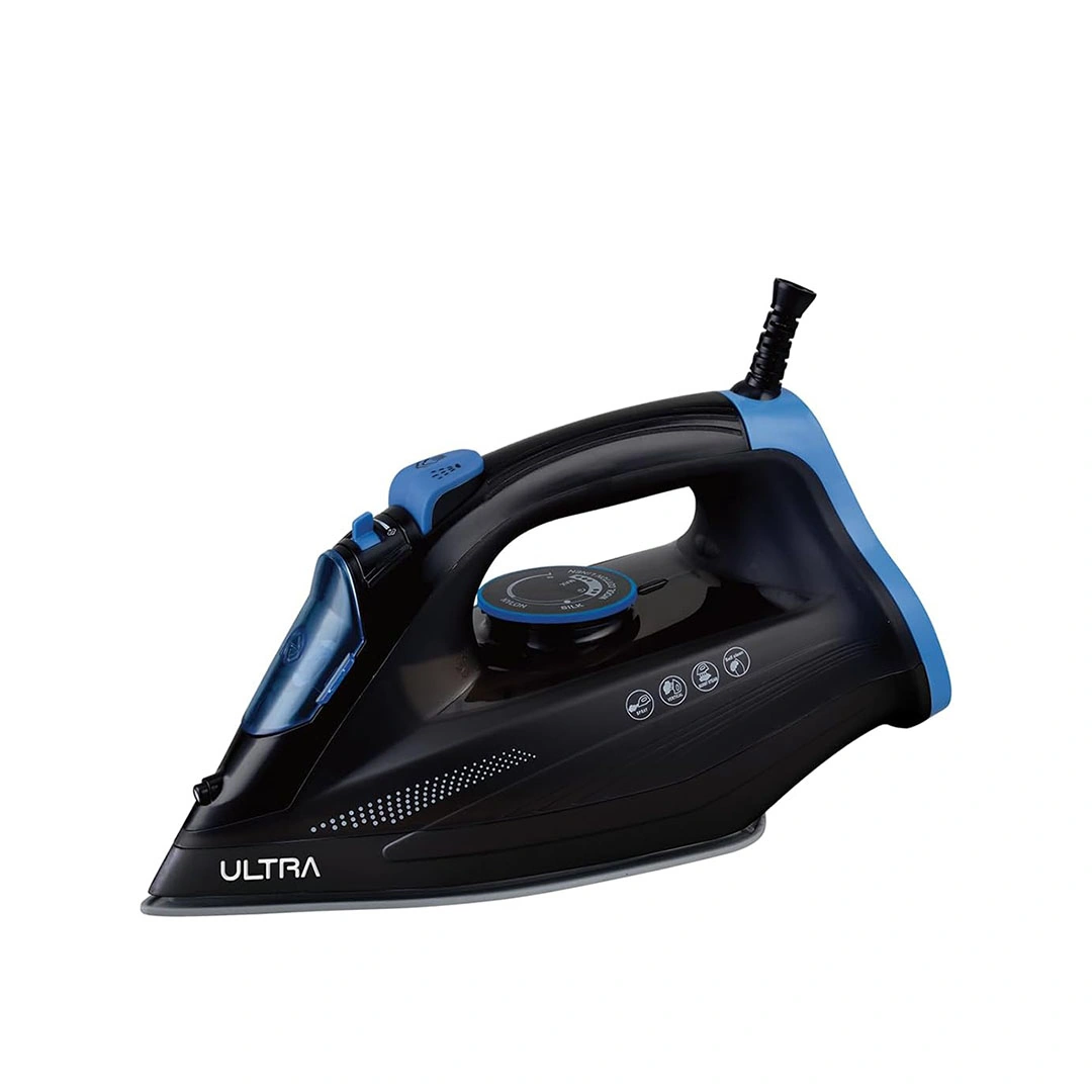 مكواه ملابس بخار الترا 2300 وات اسود في ازرق - UI24KBE1