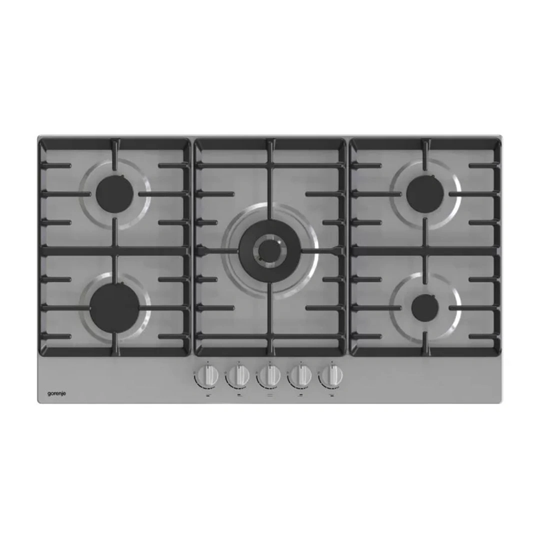 جورينيا مسطح غاز - 90 سم - 5 شعلة حوامل زهر استانلس ستيل - GW9C51X