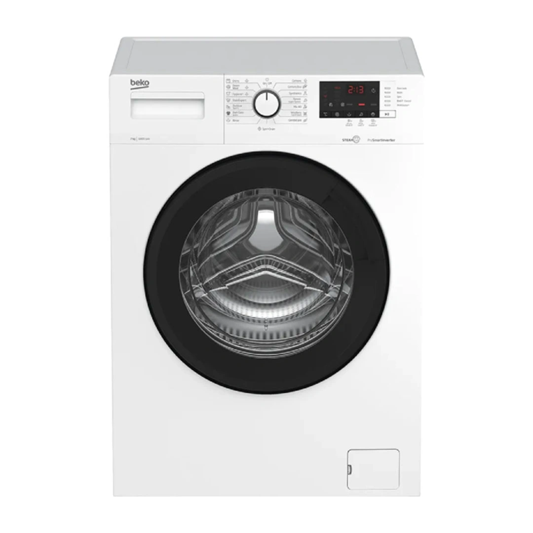 غسالة ملابس بيكو - 7 كيلو - ديجيتال سمارت برو بالبخار - أبيض - WTV 7512 XWCI