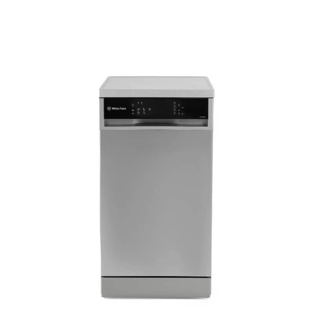 غسالة اطباق وايت بوينت - 10 أفراد - 5 برامج - فضي - WPD 105 DS