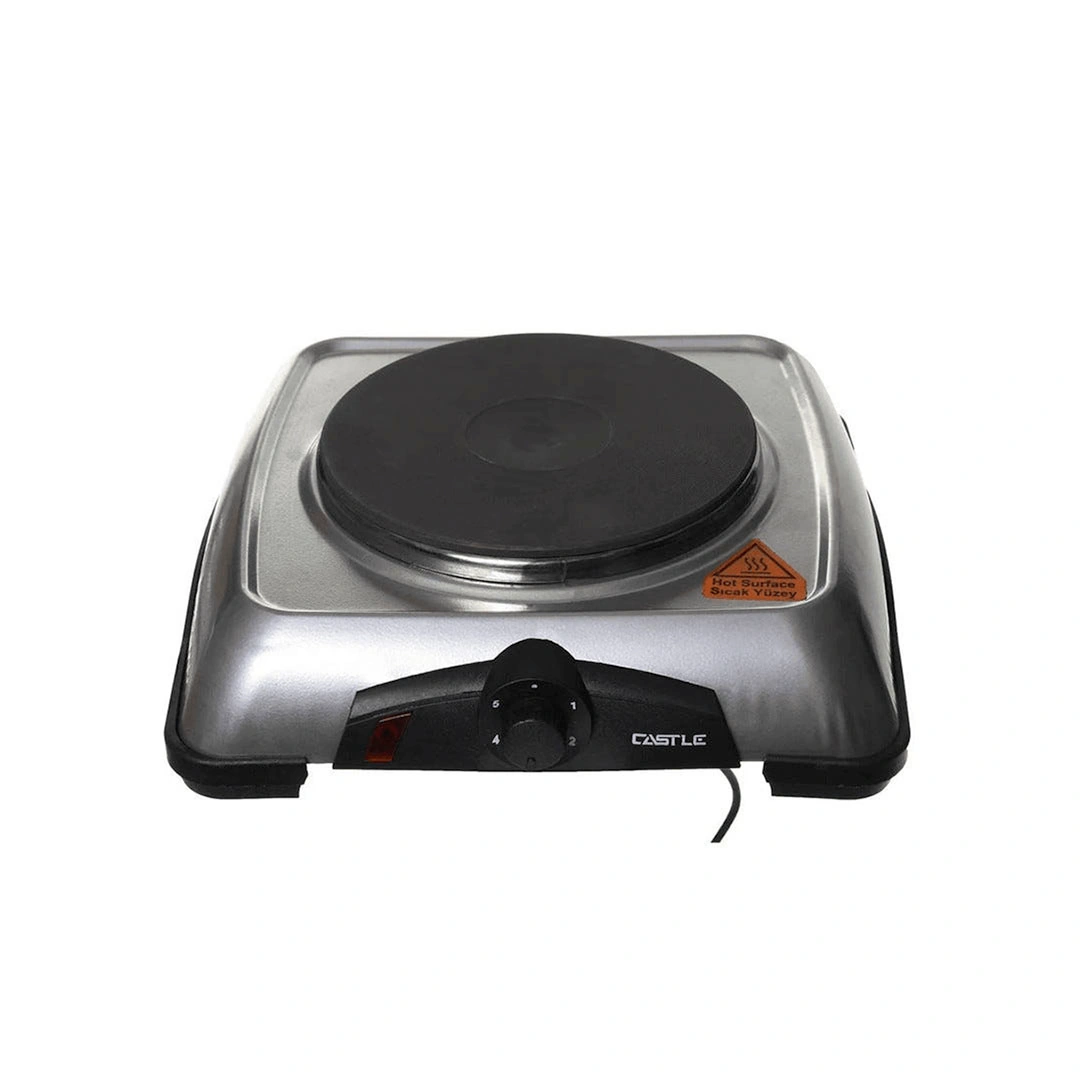 بوتجاز مسطح كهربائي كاسيل - 1000 وات - فضي - EC1020