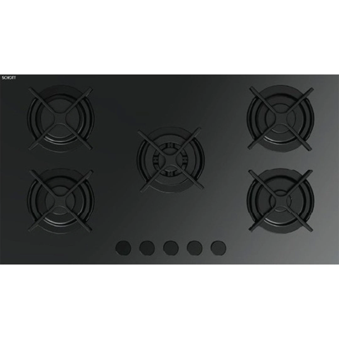 بوتجاز مسطح بلت إن فريش - زجاج أسود - HFR90CMGC1