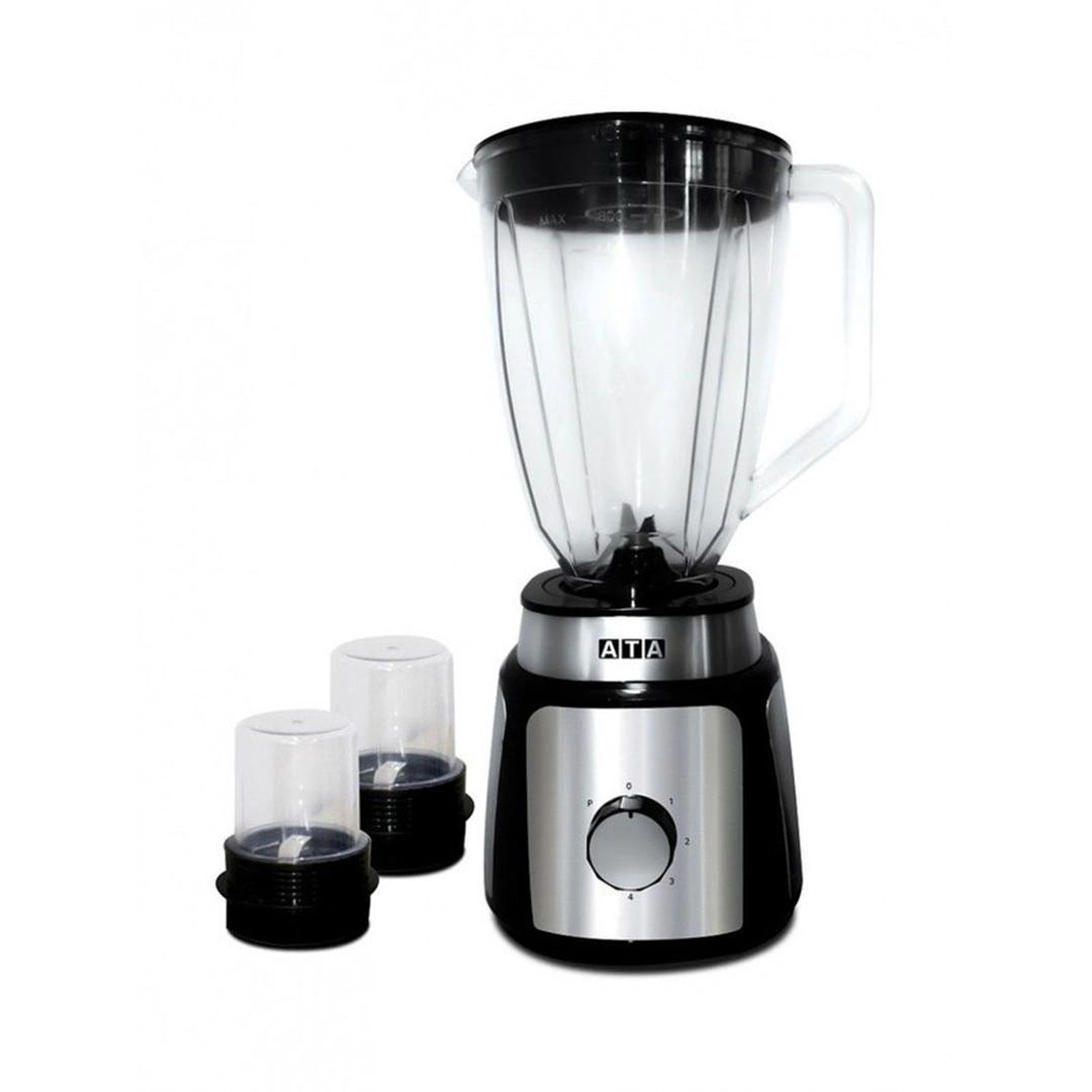 خلاط ATA كهربائى - 1000 وات - 1.8 لتر - فضى/أسود MIX0001