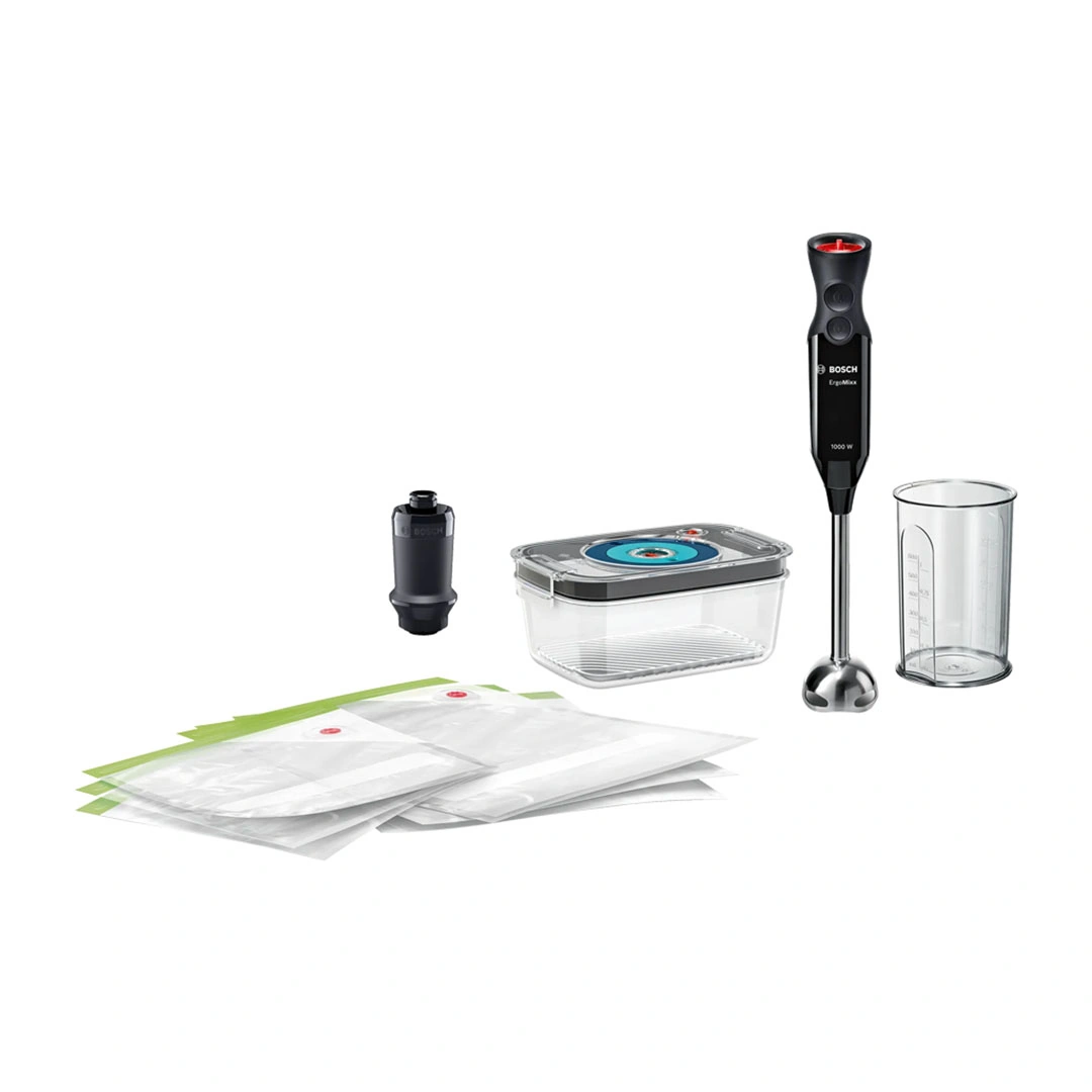 خلاط يدوي بوش - 1000 وات - أسود - MS6CB61V1