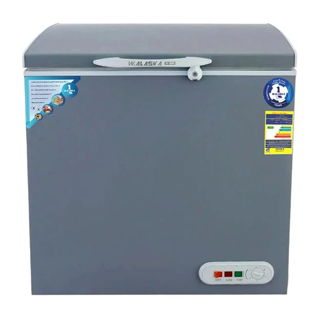 ديب فريزر افقي الاسكا - 200 لتر - فضي - CH200-ST