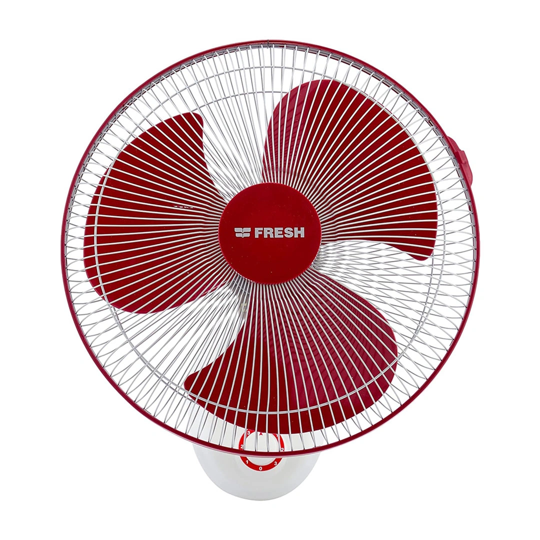 مروحة فريش حائط بريلينت - 16 بوصة - أبيض /أحمر