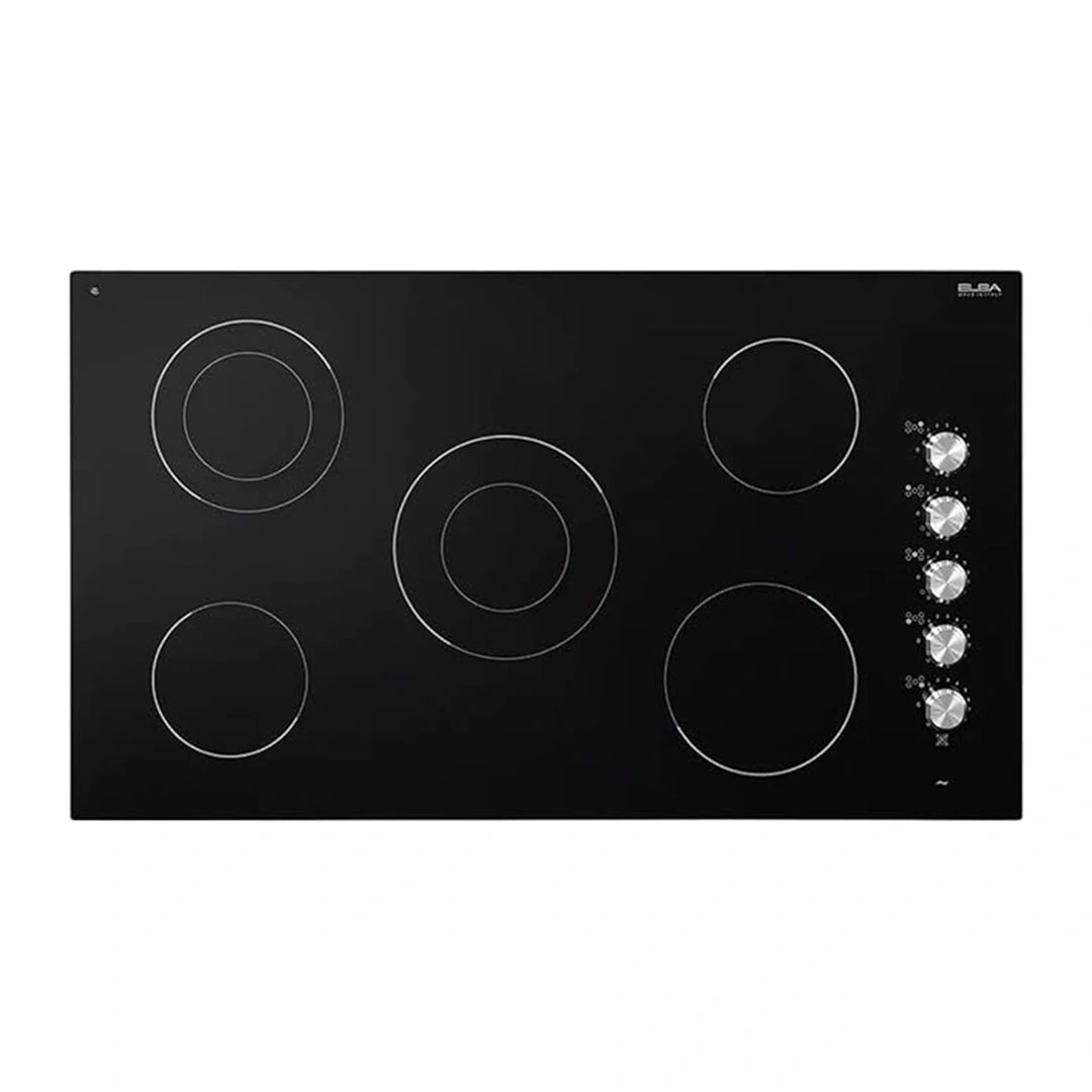 بوتجاز مسطح كهربائي البا بلت ان - 90 سم - 5 شعلة - أسود EVC915SK