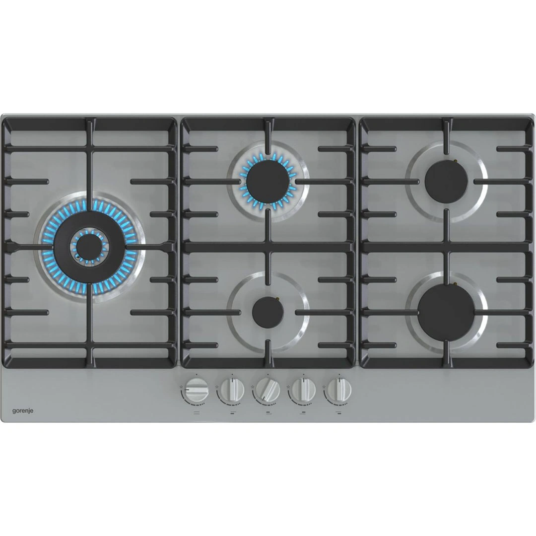 بوتجاز مسطح جورونيا - 5 شعلات - 90 سم - ستانلس GW951X