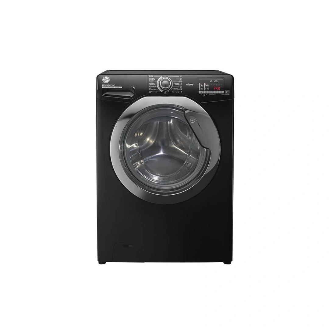 هوفر غسالة ملابس فول أوتوماتيك 7 كجم أسود - H3WS173DC3B-ELA