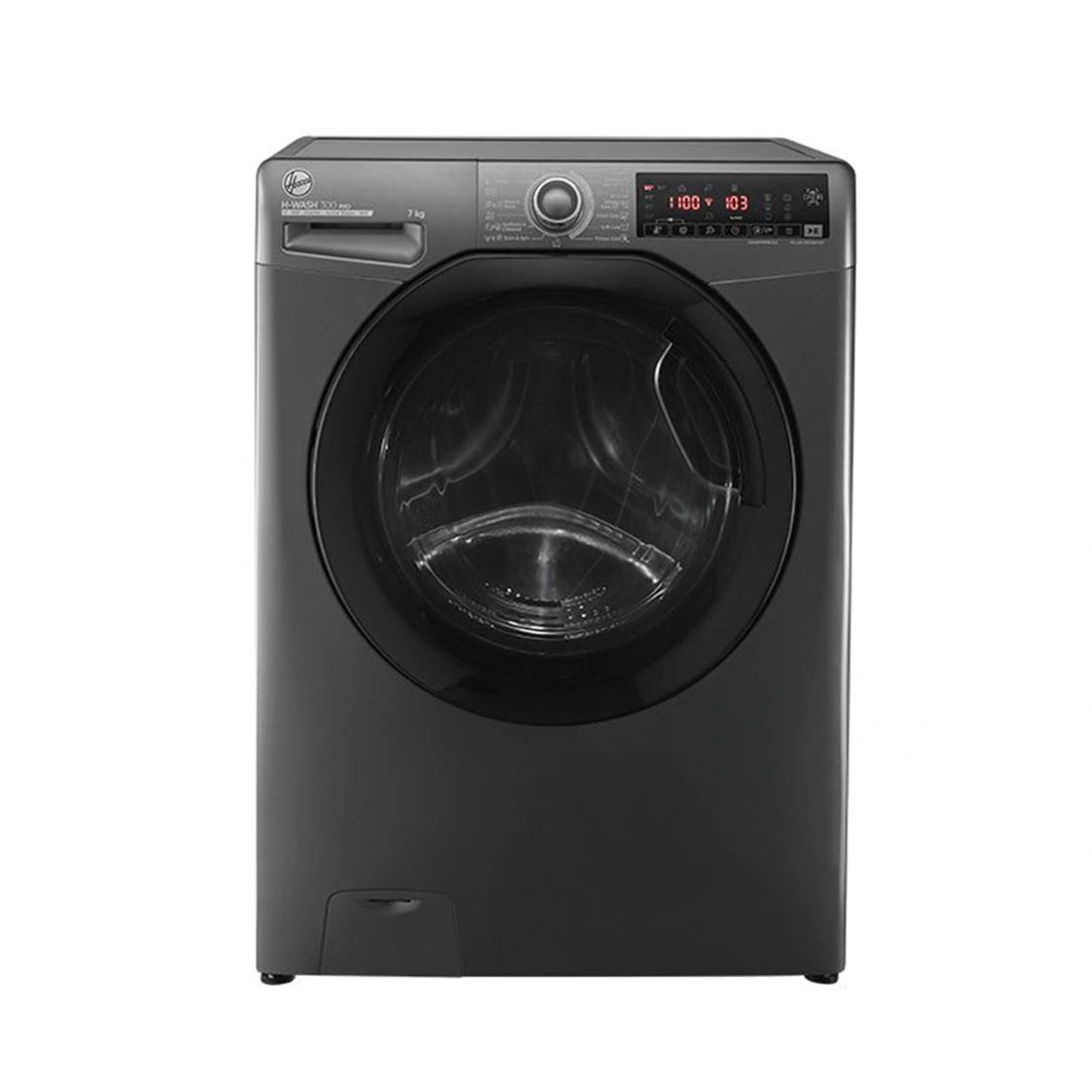 غسالة ملابس هوفر فول أوتوماتيك- 7 كجم- موتور انفرتر- سيلفر - H3WS17TMF3R-ELA