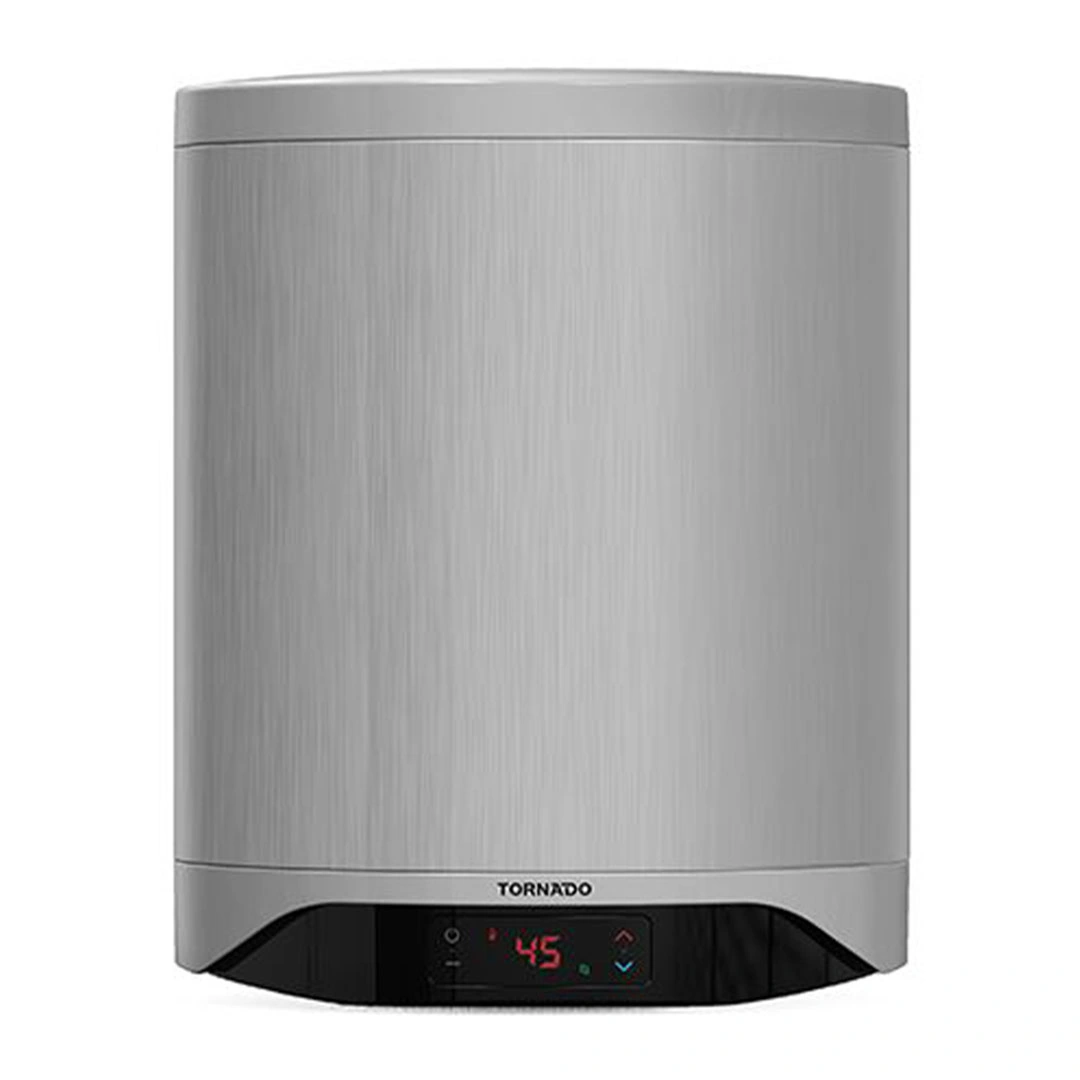 سخان مياه تورنيدو كهرباء- 40 لتر- إينامل- ديجيتال- سيلفر - TEEE-40DS