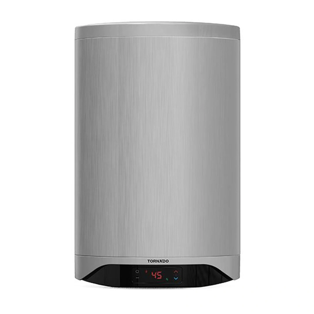 سخان مياه تورنيدو كهرباء- 80 لتر- إينامل- ديجيتال- سيلفر - TEEE-80DS