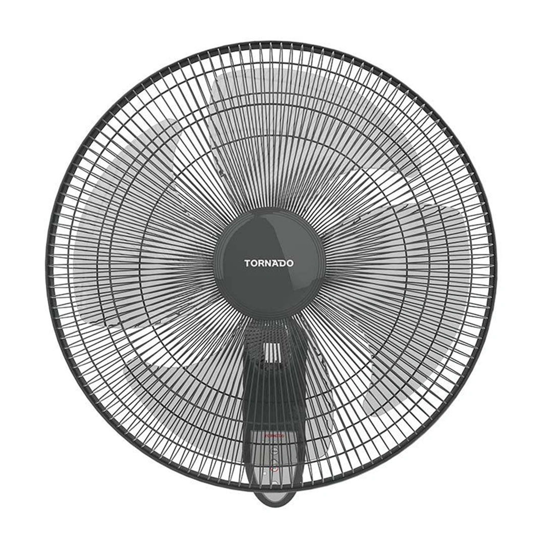 مروحة حائط تورنيدو- 16 بوصة- 4 ريشة- ريموت- رمادي - EPS-16RG
