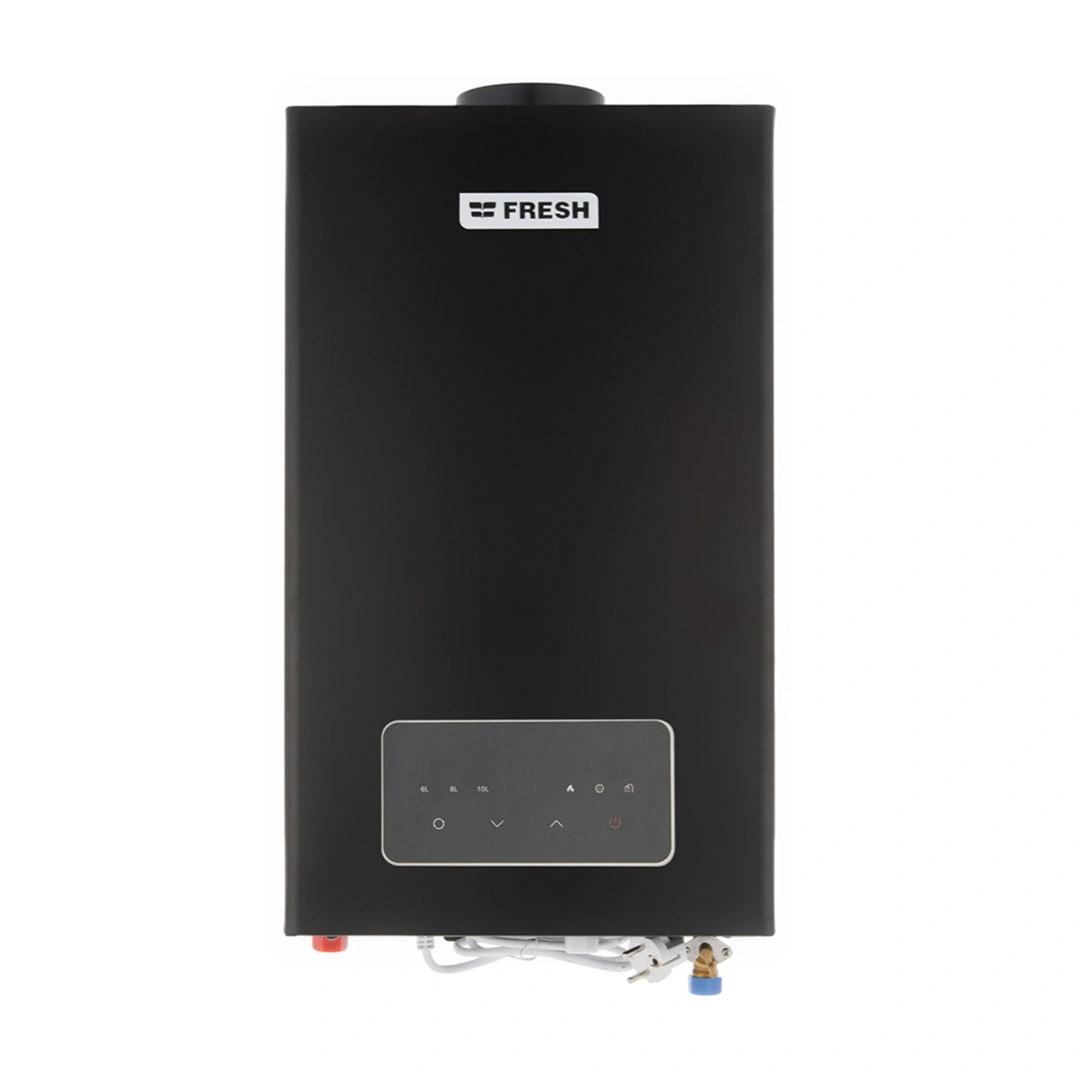 فريش سخان مياه غاز بمدخنة 10 لتر أسود - 14938