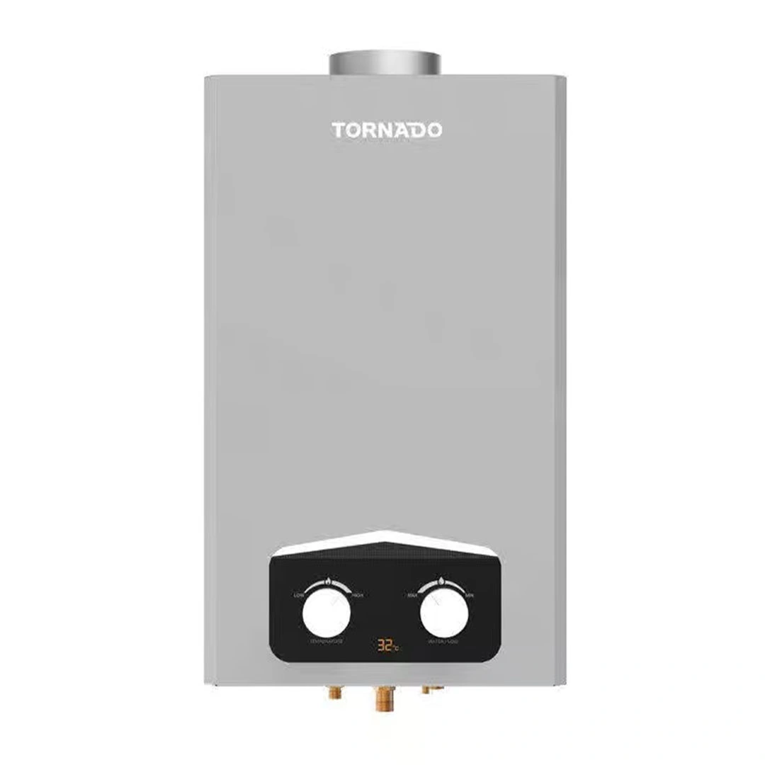 سخان مياه تورنيدو غاز- 10 لتر- طبيعي- سيلفر - GHM-C10BNE-S