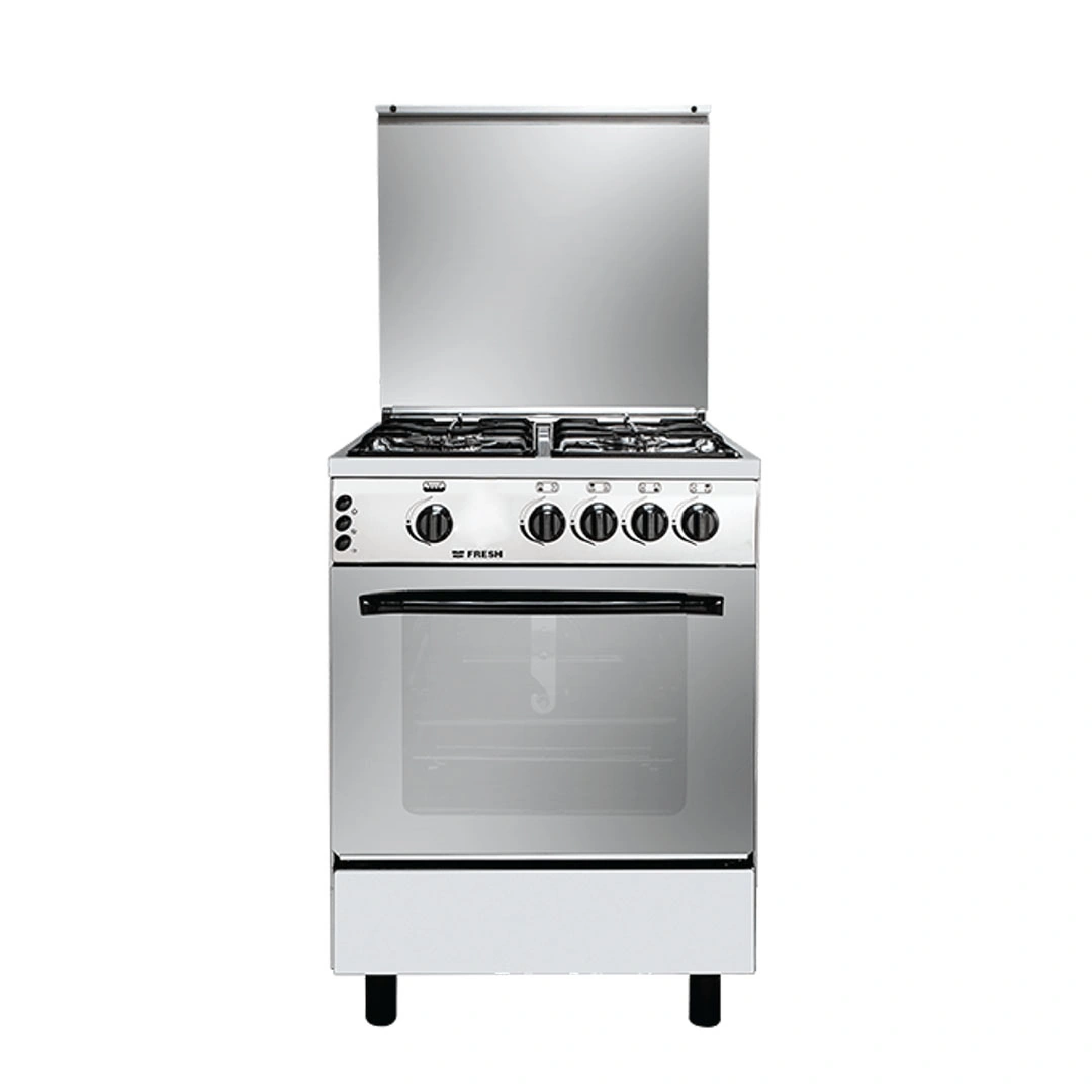 بوتاجاز فريش رينبو- 60 × 60 سم- 4 شعلة- ستانلس ستيل - Rainbow