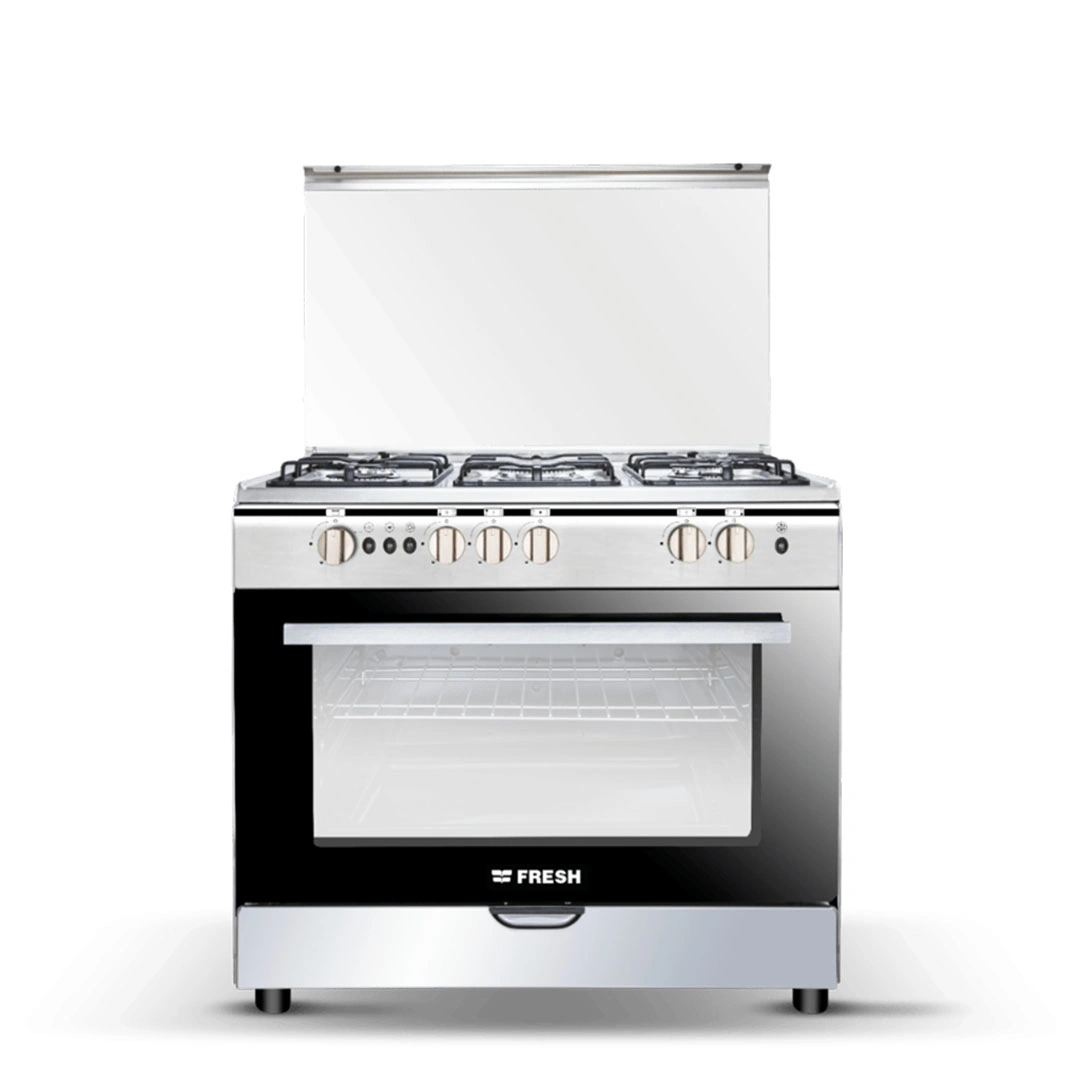 بوتاجاز فريش فيرونا أمان- 90 × 60 سم- 5 شعلة- ستانلس ستيل