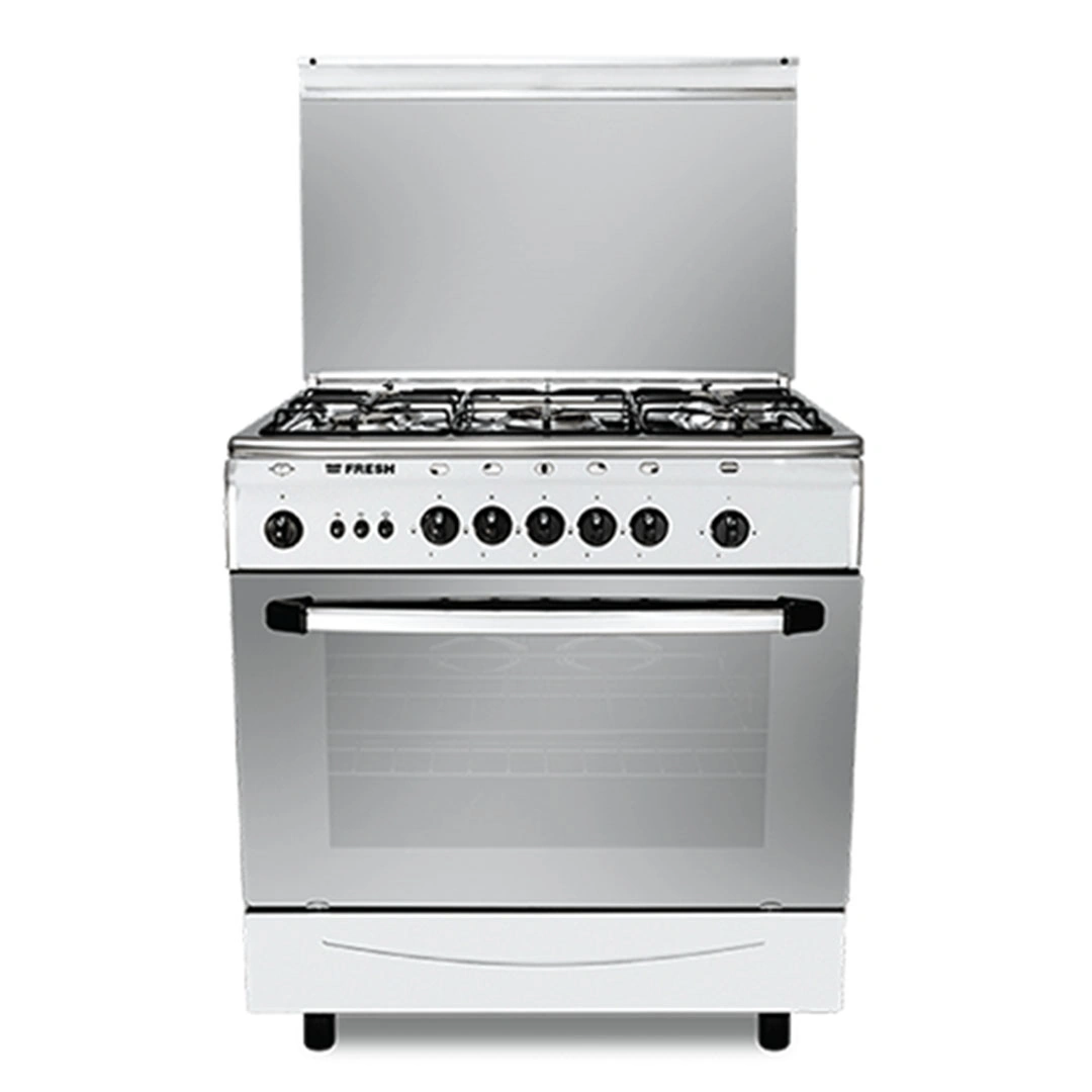 بوتاجاز فريش فورنو مروحة- 80 × 55 سم- 5 شعلة- ستانلس ستيل