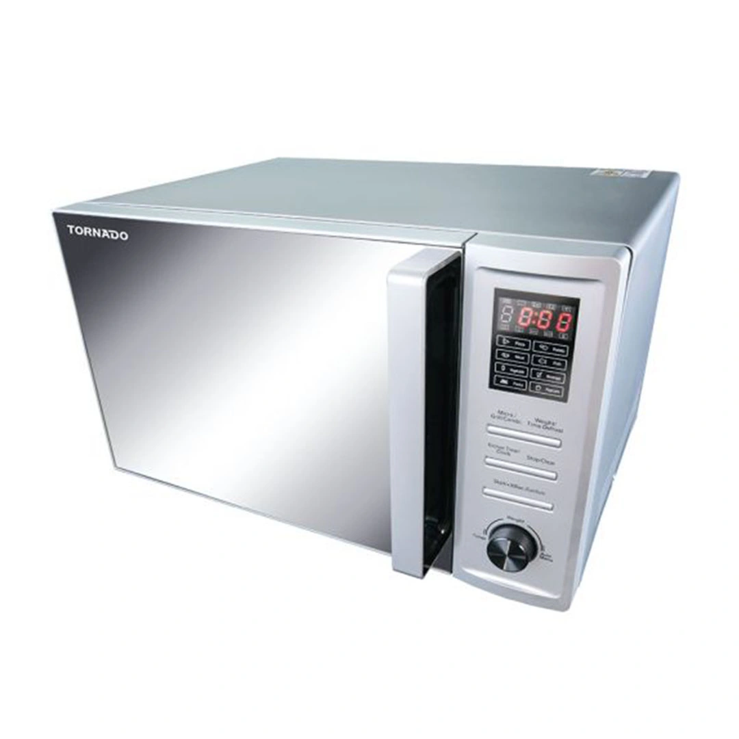 ميكروويف تورنيدو شواية- 36 لتر- 1000 وات- 8 قوائم- سيلفر - MOM-C36BBE-S